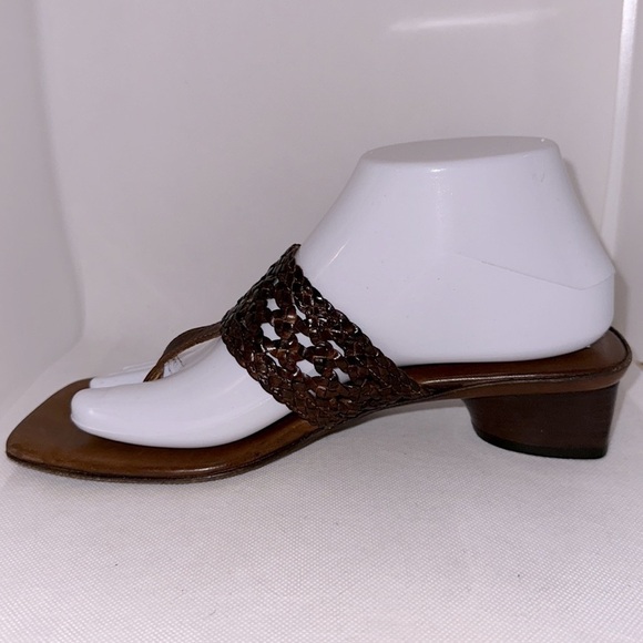 Sesto Meucci Braided Leather Sandals Size 8N - EUC - Picture 4 of 11